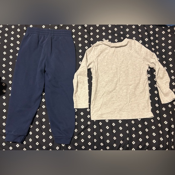 Nike Kids Blue Sweatpants& long sleeve-Size 6/7 - Picture 2 of 6